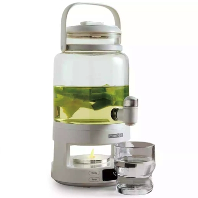 Morries 2.8L MULTI-FUNCTIONAL High Borosilicate Glass Kettle MS633MFK (5D Simulated Flamed Electric Kettle)